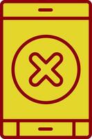 Delete Button Vintage Icon Design vector