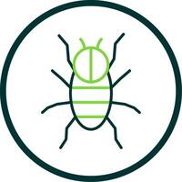 Spider Line Circle Icon Design vector