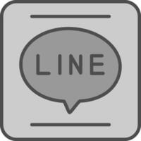 APP Line Filled Greyscale Icon Design vector