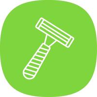 Razor Line Curve Icon Design vector