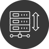 Expand Arrows Line Inverted Icon Design vector