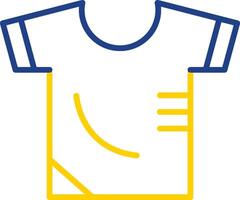 Shirt Line Two Colour Icon Design vector