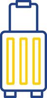 Suitcase Line Two Colour Icon Design vector