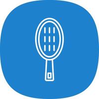 Hair Brush Line Curve Icon Design vector