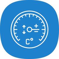 Gauge Line Curve Icon Design vector