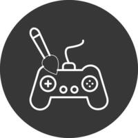 Controller Line Inverted Icon Design vector