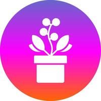 Wattle Glyph Gradient Circle Icon Design vector