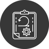 Agile Line Inverted Icon Design vector