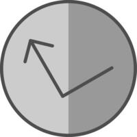 Bounce Line Filled Greyscale Icon Design vector