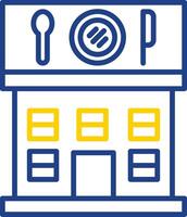 Restaurant Line Two Colour Icon Design vector