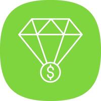 Value Line Curve Icon Design vector