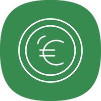 Euro Line Curve Icon Design vector