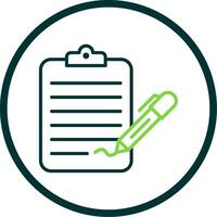 Check List Line Circle Icon Design vector