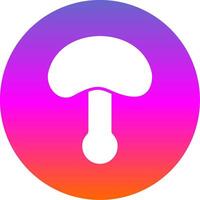 Mushroom Glyph Gradient Circle Icon Design vector