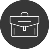 Portfolio Line Inverted Icon Design vector