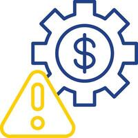 Factory Line Two Colour Icon Design vector
