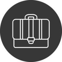 Portfolio Line Inverted Icon Design vector