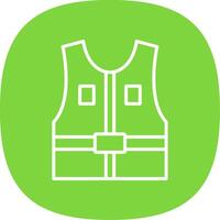 Jacket Line Curve Icon Design vector