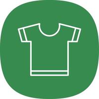 T Shirt Line Curve Icon Design vector