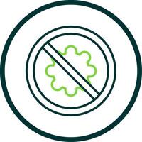 Safety Line Circle Icon Design vector