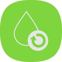 Water Treatment Line Curve Icon Design vector