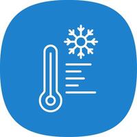 Cold Line Curve Icon Design vector