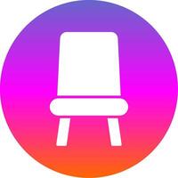 Seat Glyph Gradient Circle Icon Design vector