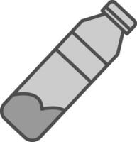 Water Bottle Line Filled Greyscale Icon Design vector