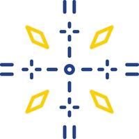 Firework Line Two Colour Icon Design vector