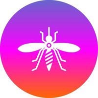 Mosquito Glyph Gradient Circle Icon Design vector