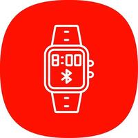 Bluetooth Line Curve Icon Design vector