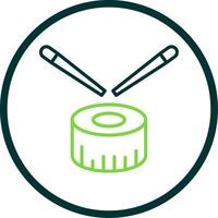 Sushi Line Circle Icon Design vector