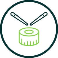 Sushi Line Circle Icon Design vector