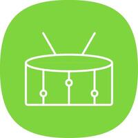 Snare Line Curve Icon Design vector