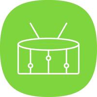 Snare Line Curve Icon Design vector