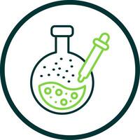 Pipette Line Circle Icon Design vector
