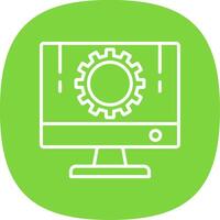 Development Line Curve Icon Design vector