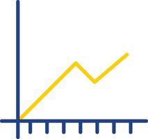 Line Two Colour Multi Circle Chart Line Two Colour Icon Design vector