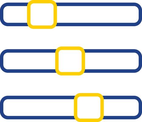 Progress Bar Line Two Colour Icon Design
