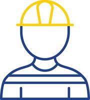Architect Line Two Colour Icon Design vector
