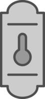 Handle Line Filled Greyscale Icon Design vector