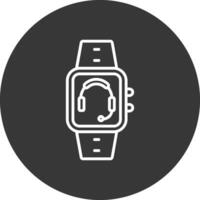 Music Line Inverted Icon Design vector