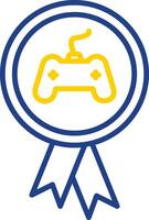 Reward Line Two Colour Icon Design vector
