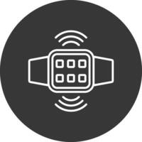 Connection Line Inverted Icon Design vector