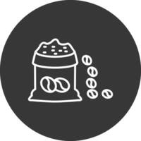 Bean Bag Line Inverted Icon Design vector