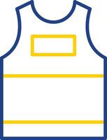 Tank Top Line Two Colour Icon Design vector