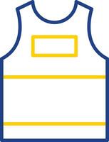 Tank Top Line Two Colour Icon Design vector