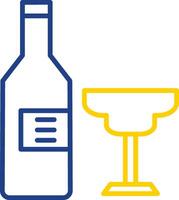 Alcohol Line Two Colour Icon Design vector