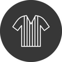 Shirt Line Inverted Icon Design vector