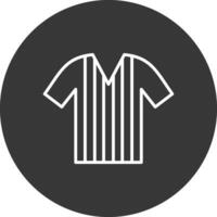 Shirt Line Inverted Icon Design vector